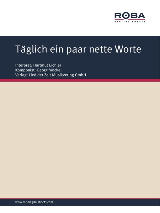Title details for Täglich ein paar nette Worte by Georg Möckel - Wait list